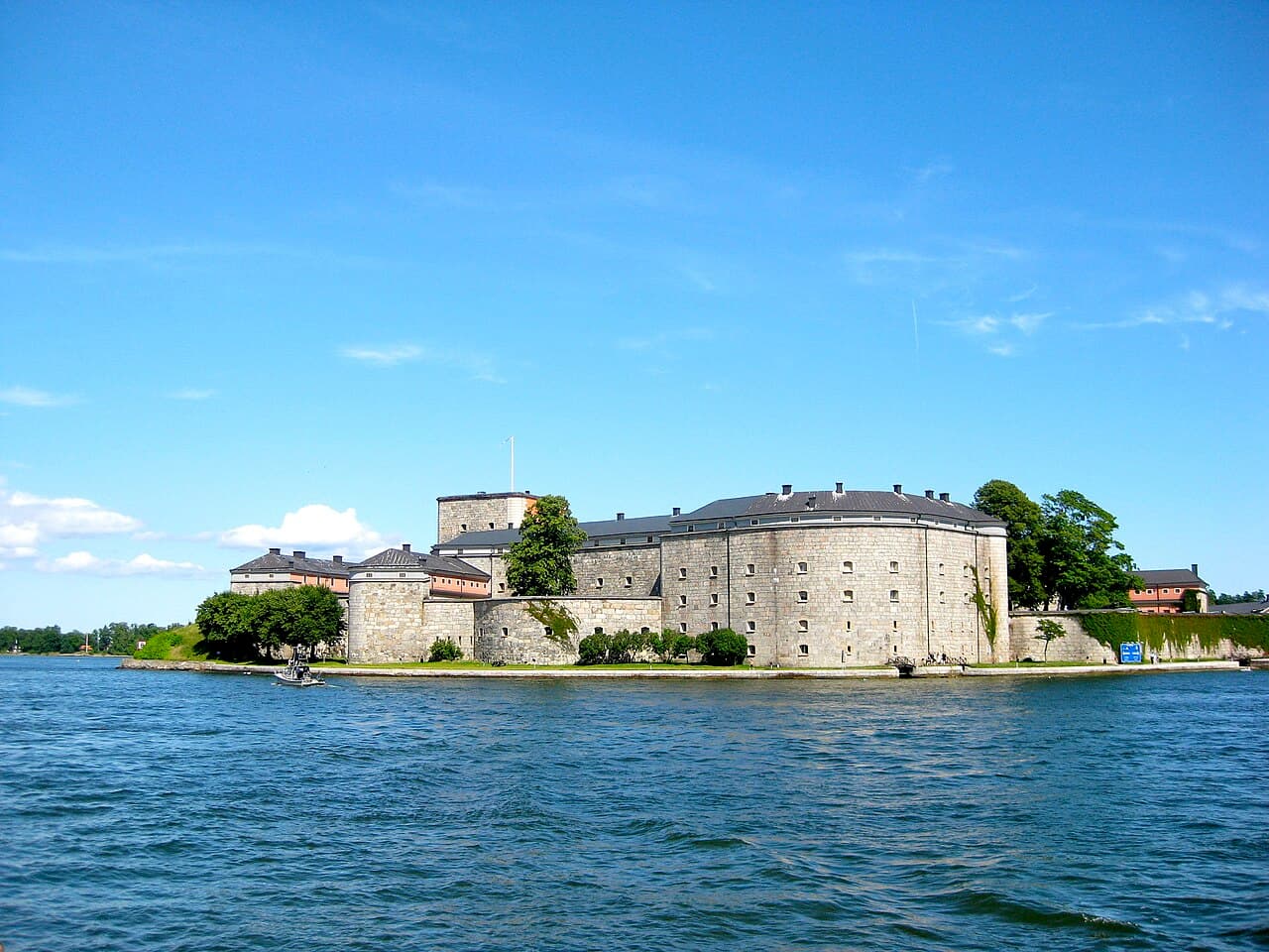 Vaxholms fästning på ön Vaxholmen i Stockholms skärgård